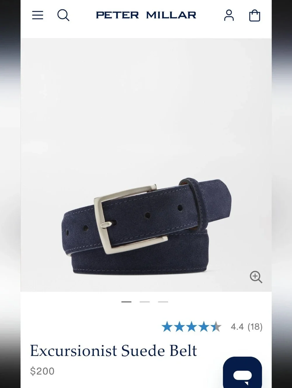 Peter Millar Excursionist Suede Belt